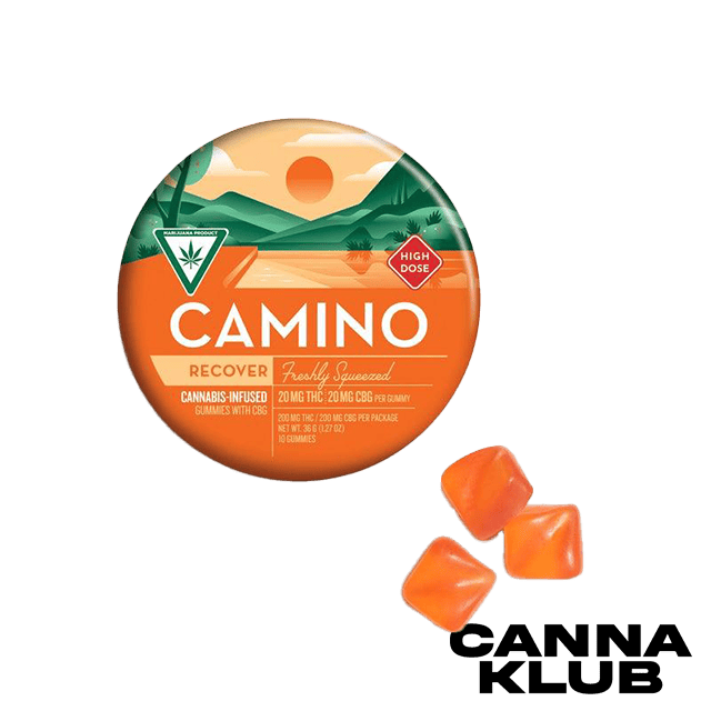 CAMINO FRESHLY SQUEEZED 1:1 THC:CBG 'RECOVER'GUMMIES