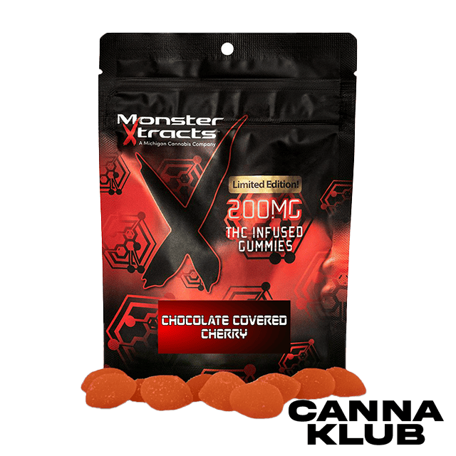 200MG CHOCOLATE COVERED CHERRY GUMMIES *5 FOR 35*
