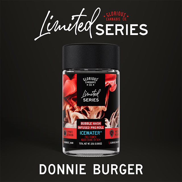 5PK DONNIE BURGER .5G BUBBLE HASH INFUSED PRE ROLLS