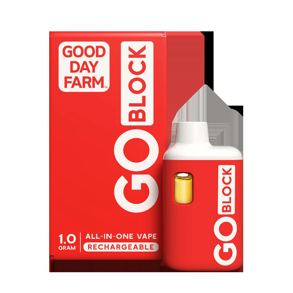 GDF: GO Block Vape | Strawberries and Cream | All-In-One | 1g