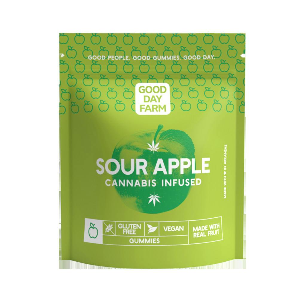 GDF: Gummies | Sour Apple | 200mg | 10pk at Good Day Farm Bossier City