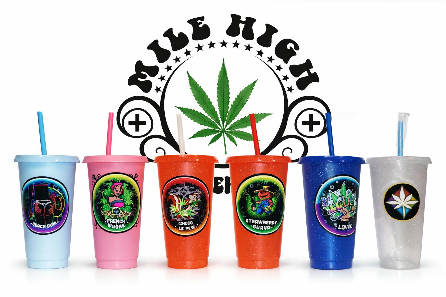 CUP 24OZ LID/STRAW $12.50