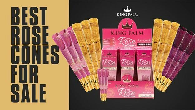 KING PALM ROSE CONES GOLD $9.50