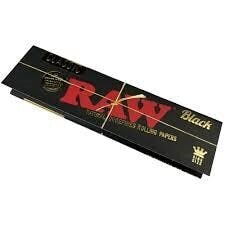RAW PAPERS KING SIZE BLACK $3.25