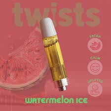 WATERMELON ICE TWIST - 1G DISTILLATE CART at Herbal Wellness Marijuana Dispensary