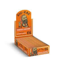 ZIG ZAG ORANGE ROLLING PAPERS 1 1/4 SIZE $3.50