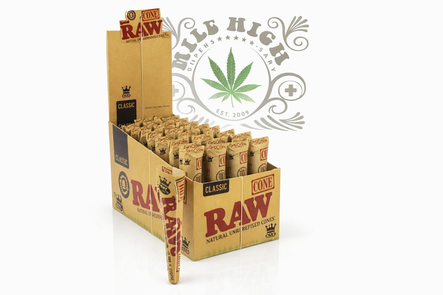 RAW KING CONES (3PK) $3.00