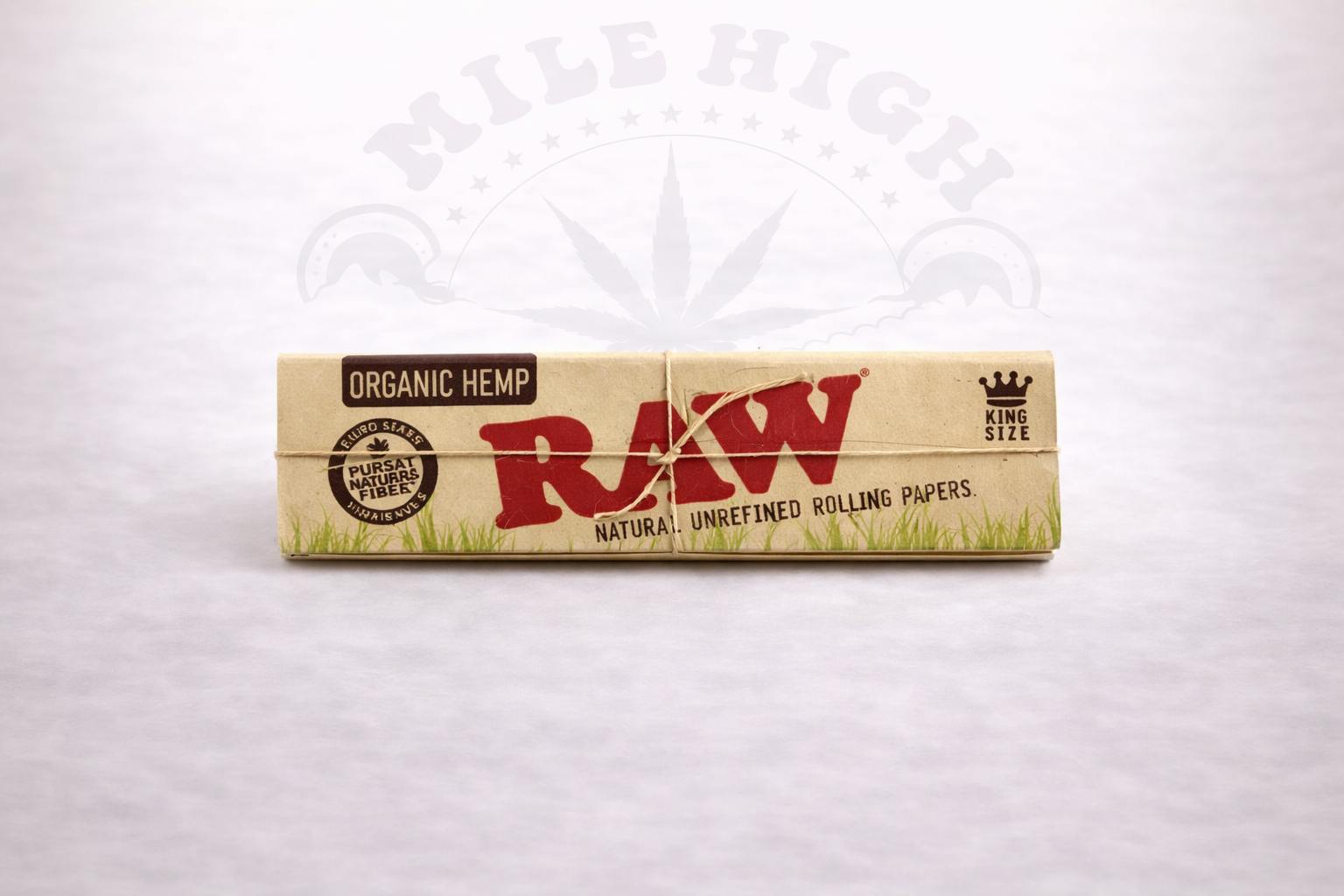 RAW ORGANIC KING SLIM PAPERS $2.50 - One Size