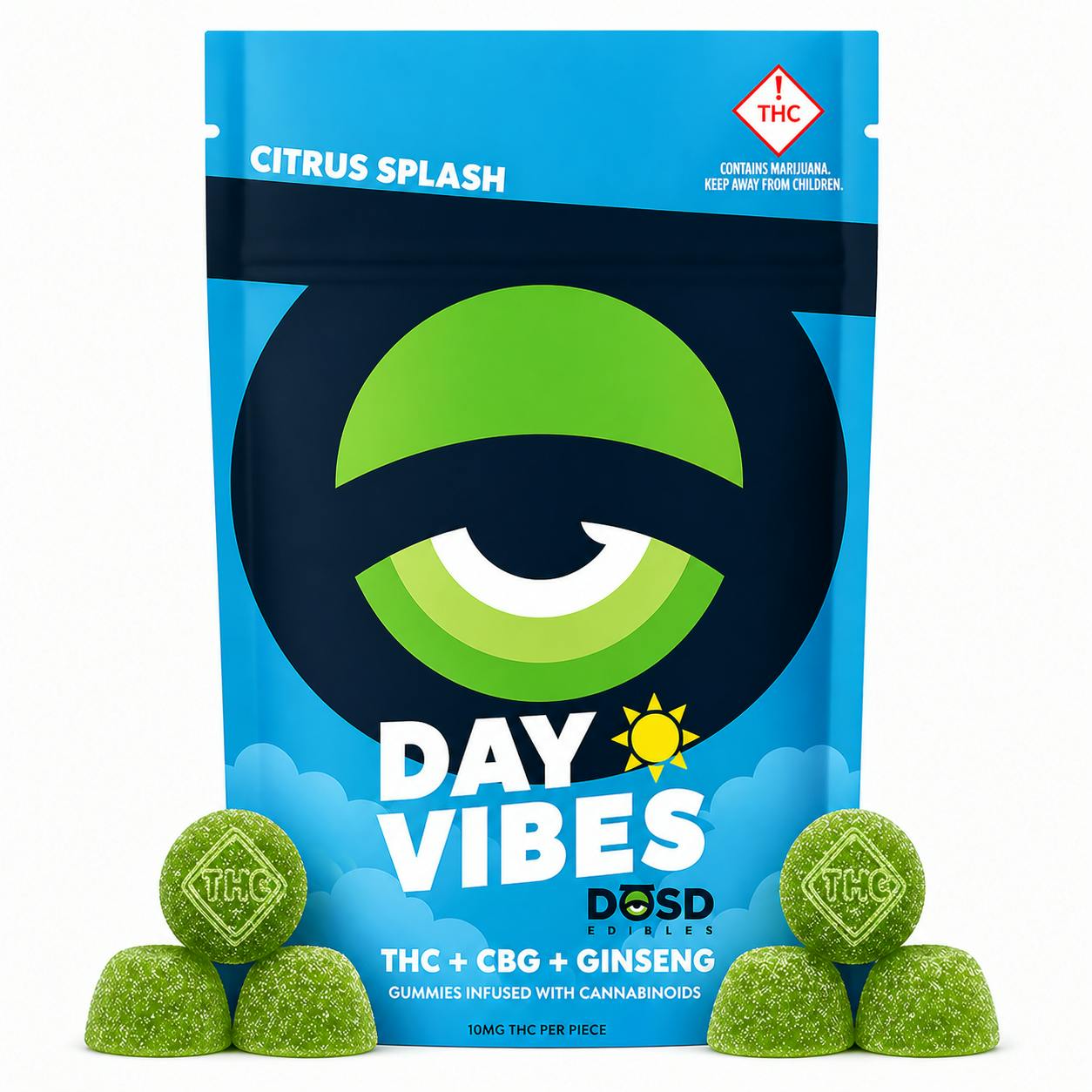 **DAY VIBES CITRUS BLAST -10:1 THC:CBG NANO BITES