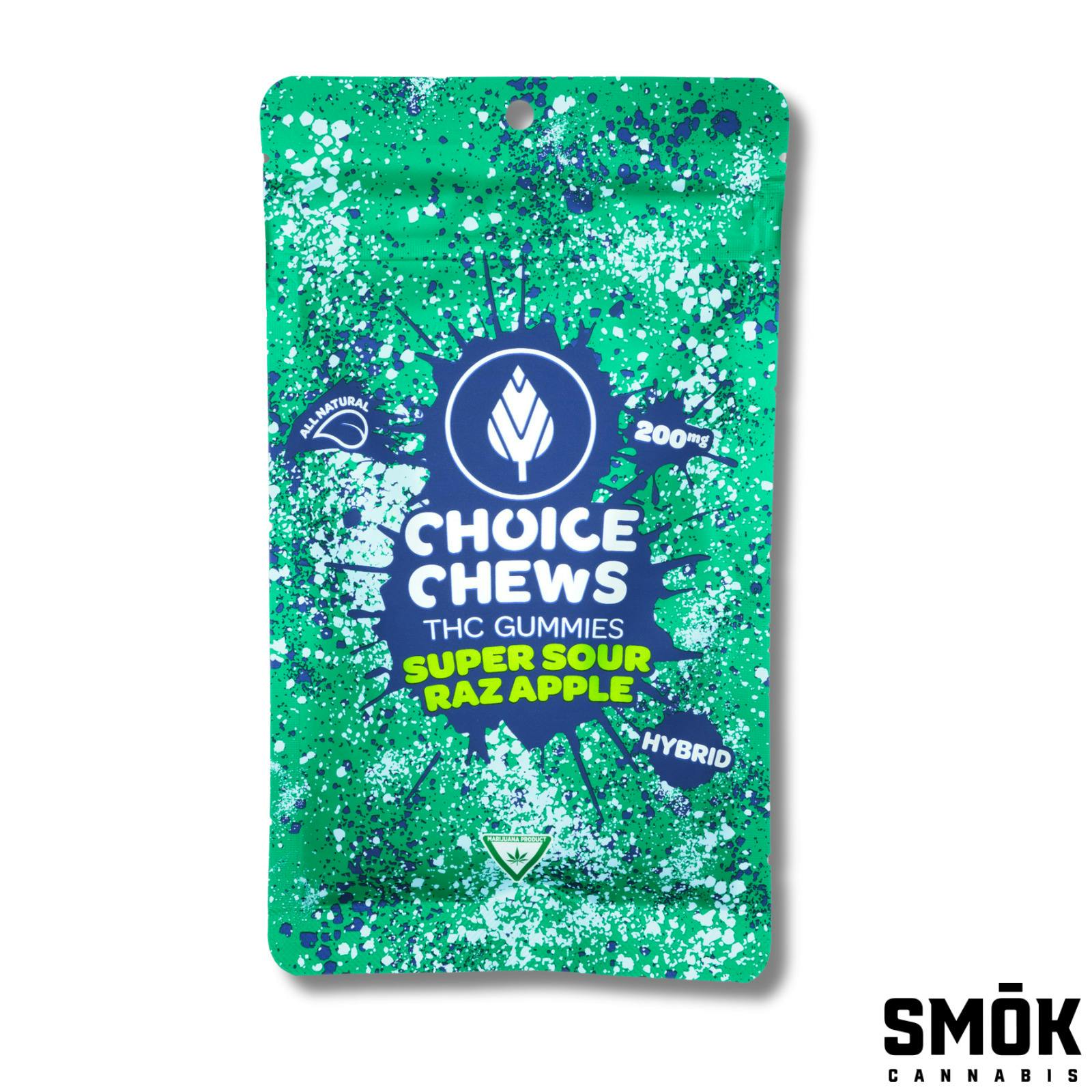 Choice Chews Hybrid Super Sour Razz Apple