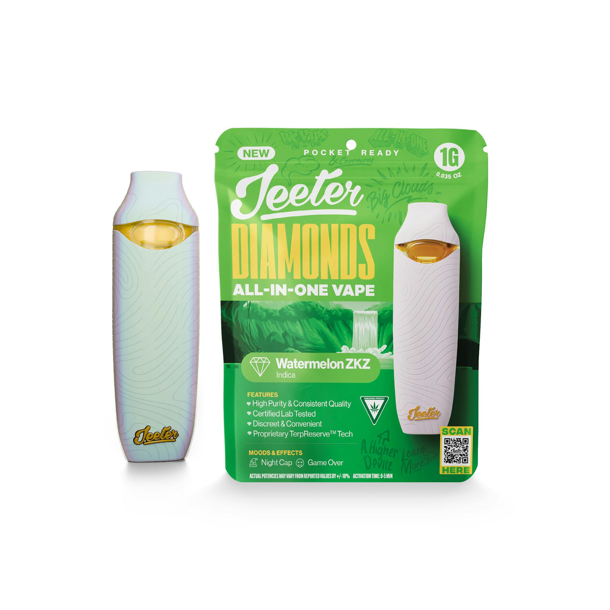 Jeeter x JSB All-In-One Liquid Diamond Disposable Vape Indica Banana Hammock