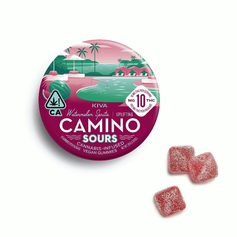 Uplifting | Watermelon Spritz Sours Gummies | 100mg | 10ct | 10mg/ea