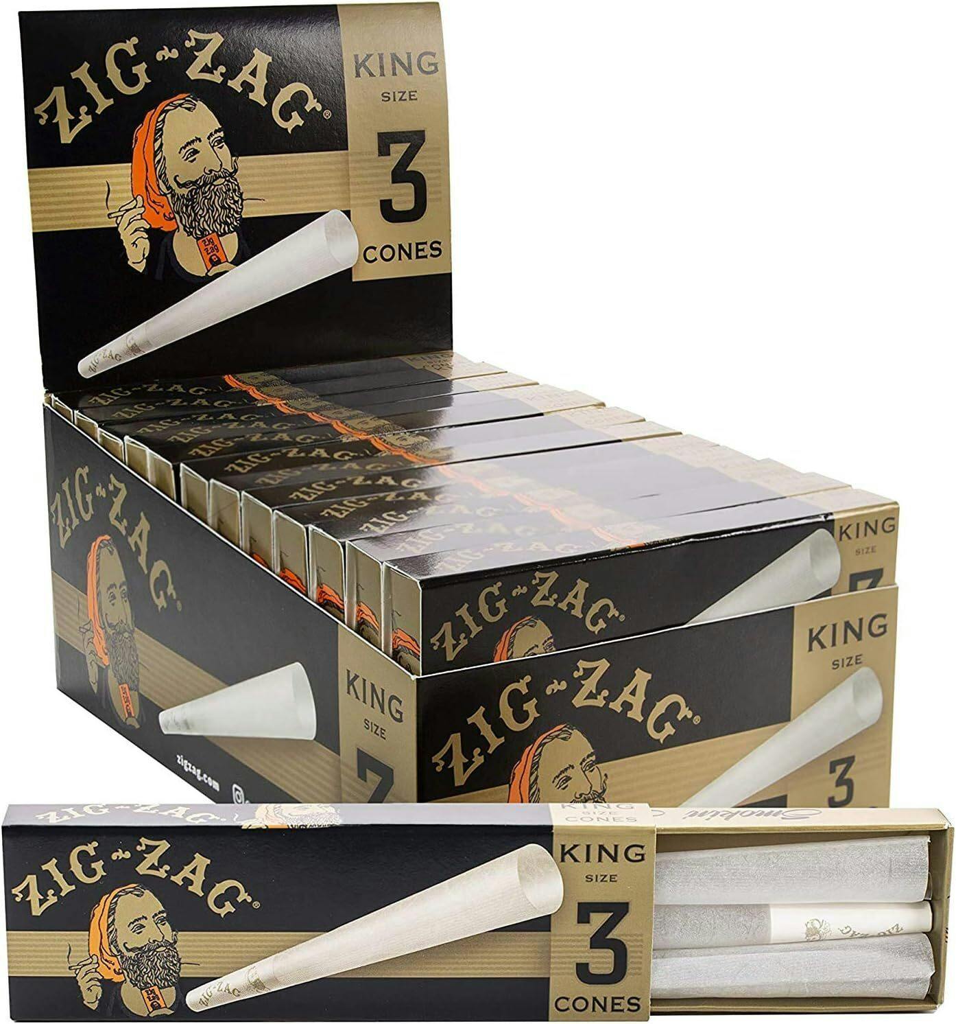 Zig Zag Ultra Thin King Size Cones