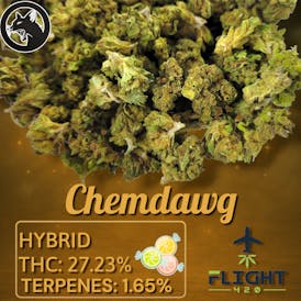 Black Cat Farms Chemdawg Flower 27.23% H