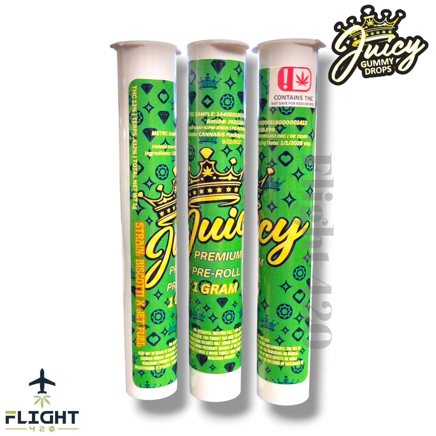 Juicy 1g Preroll Biscotti x Jet Fuel