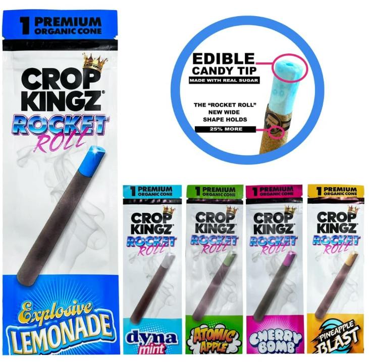Crop Kingz Rocket Roll w/Candy Tip Assorted Flavors