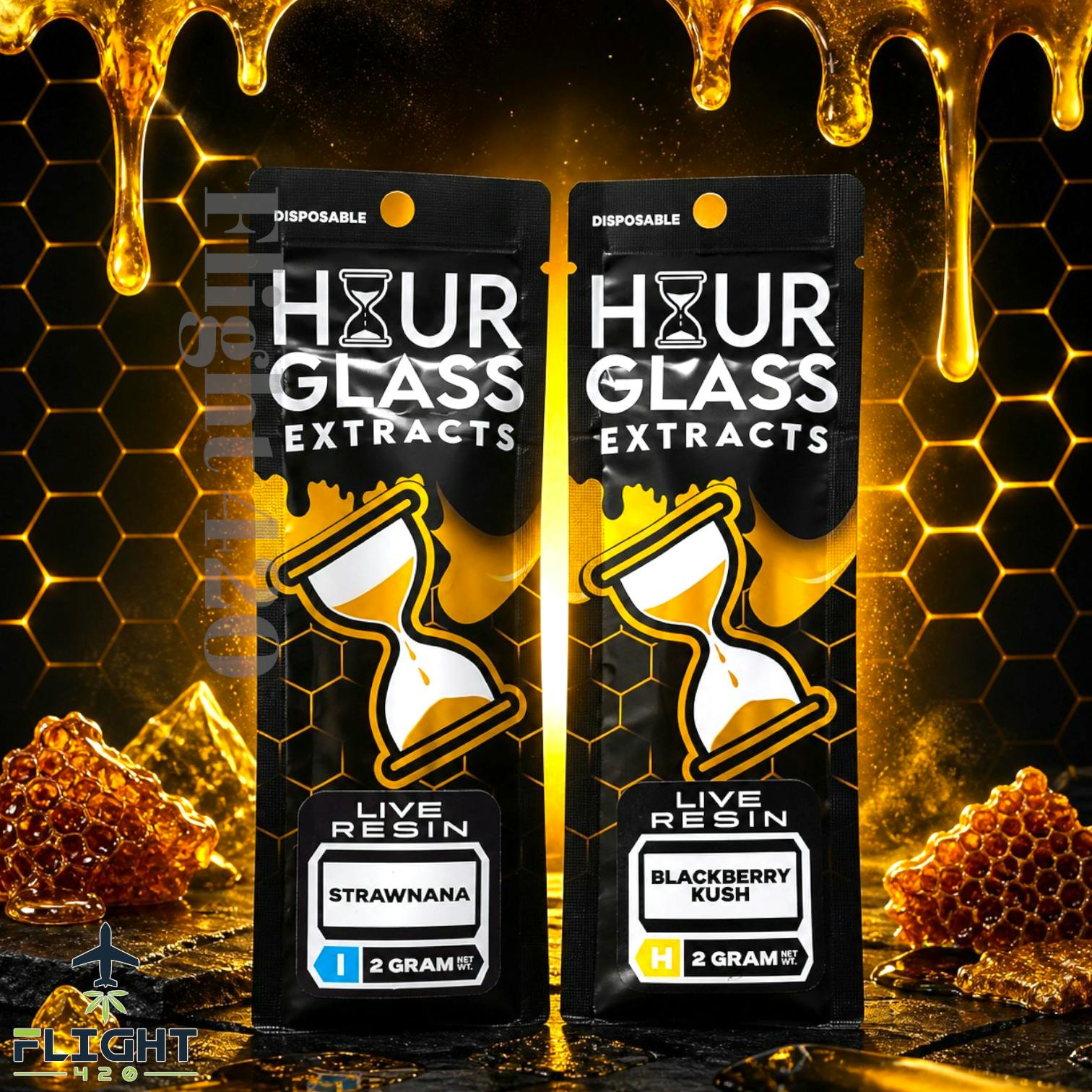 Hourglass 2g Live Resin Disposable Pineapple Whip