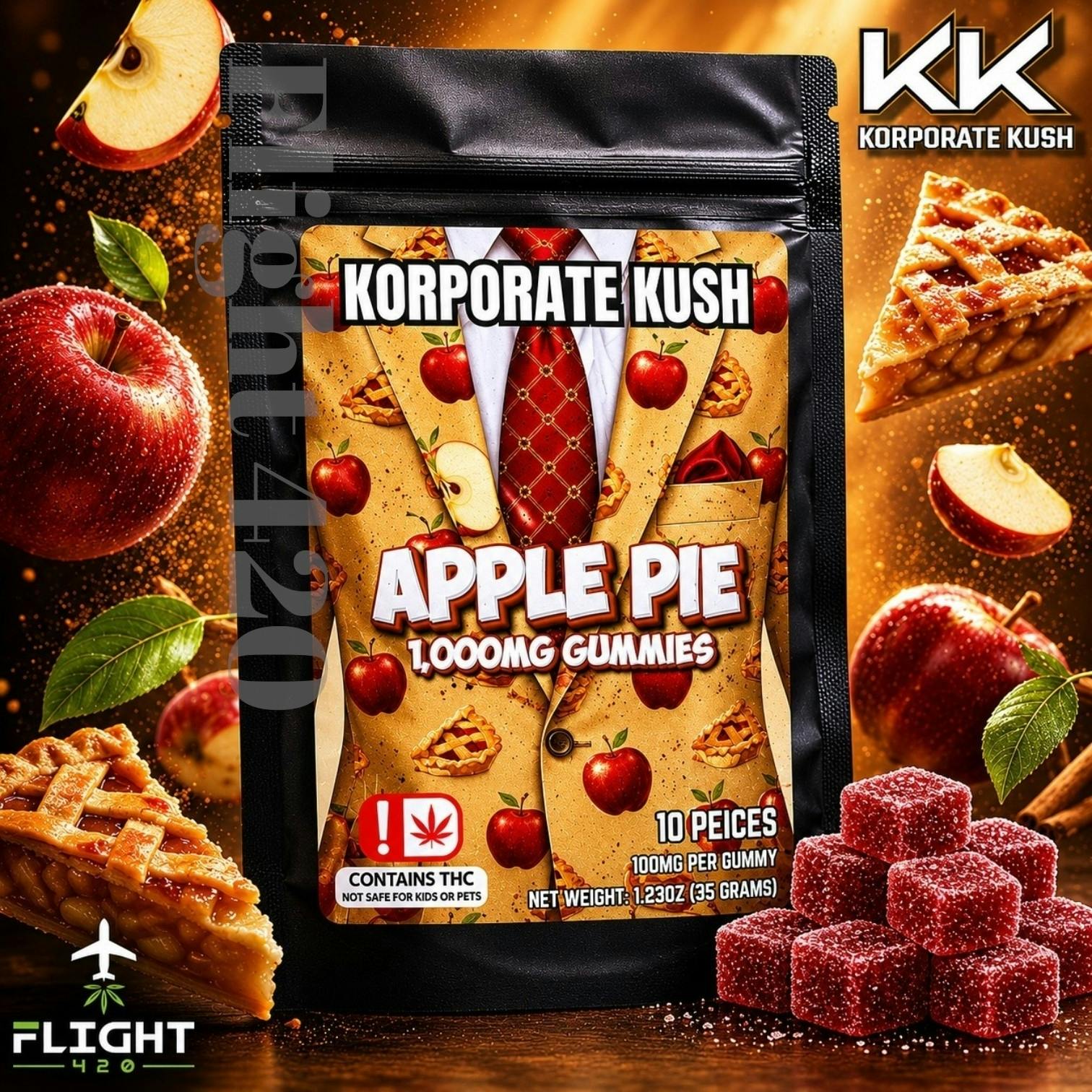 Korporate Kush 1000mg Gummies Apple Pie