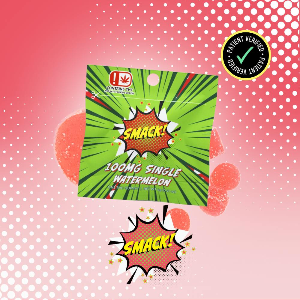 Smack! Xtrax 100mg Single Gummy Watermelon