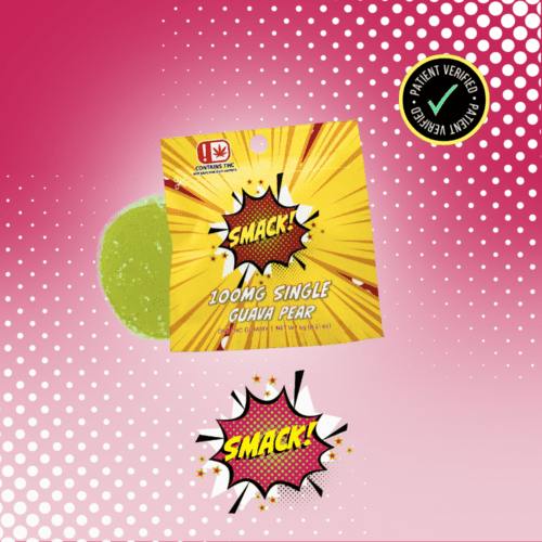 Smack! Xtrax 100mg Single Gummy Guava Pear