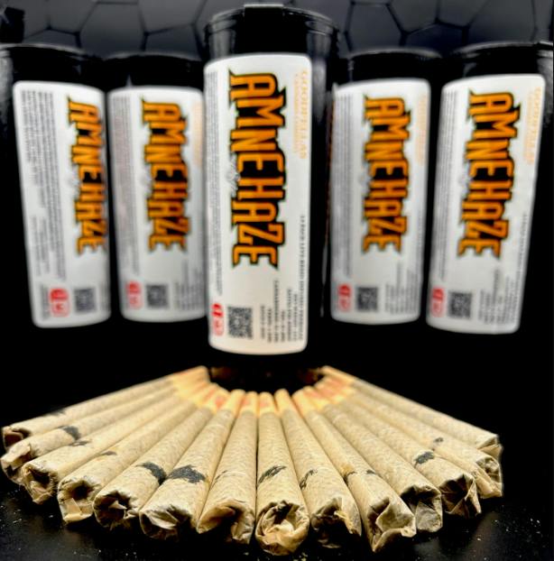 Hustler 14g Infused Preroll Pack Amnesia Haze
