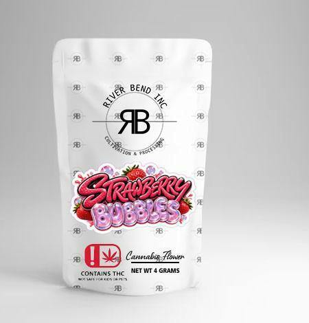 River Bend 420 4g Strawberry Bubbles 20.88% S