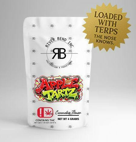 River Bend 420 4g Apple Tartz Flower 21.27% H