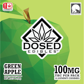 Dosed Gummies - Green Apple (100mg)