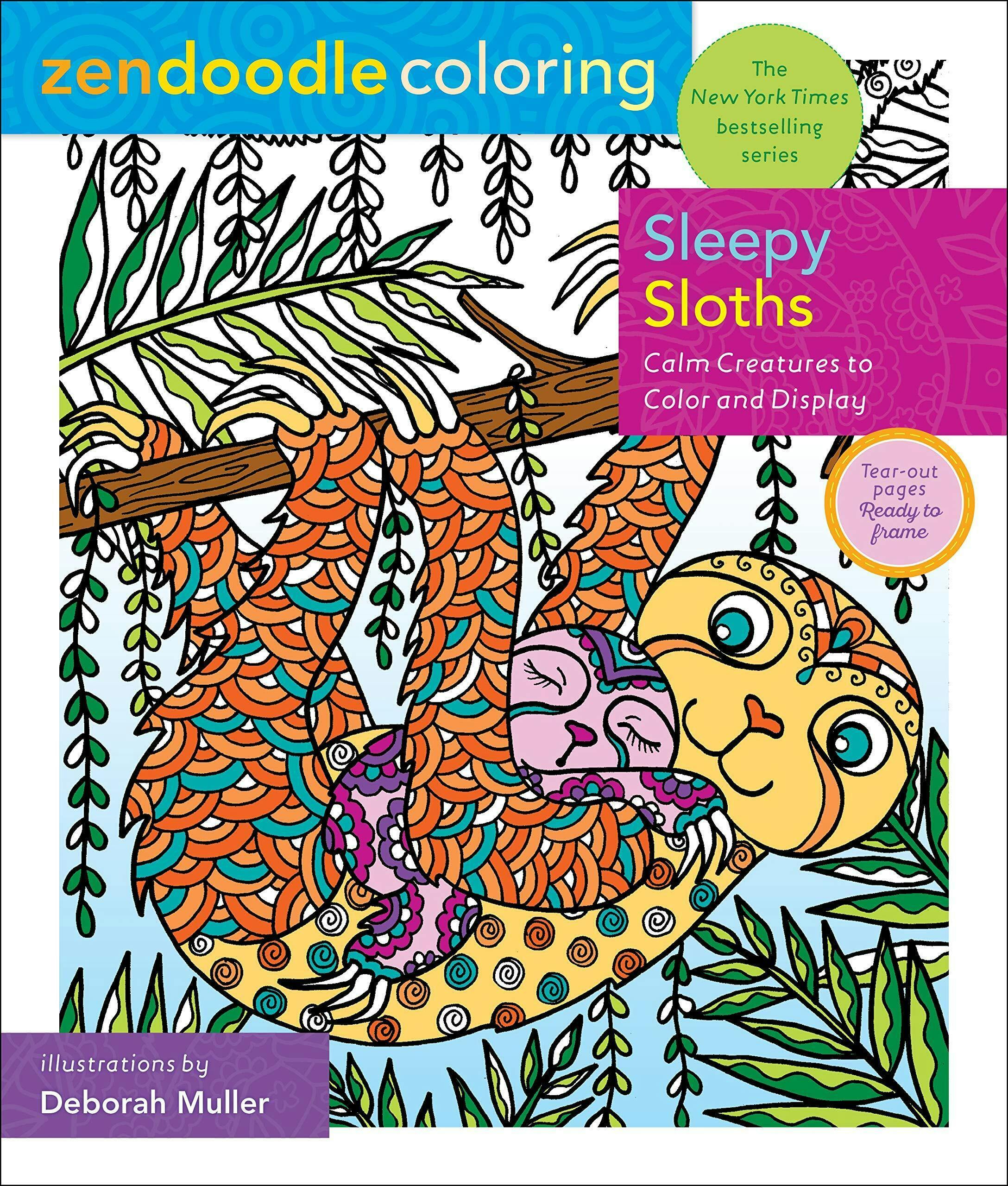 Sleepy Sloths Coloring Book at Healing Harvest Dispensary