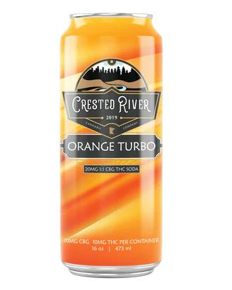 Orange Turbo Soda - 10mg THC + 10mg CBG - Crested River