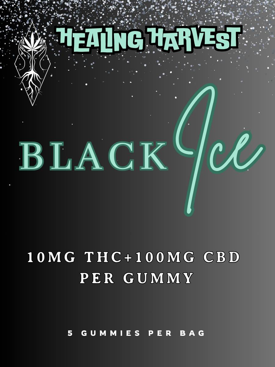 Black Ice 10mg THC/100mg CBD Gummy - 5 Pack - Healing Harvest at Healing Harvest Dispensary