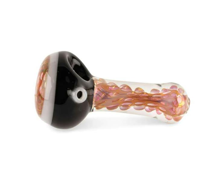 Honeycomb Orange and Black 5 Inch Gold Fumed