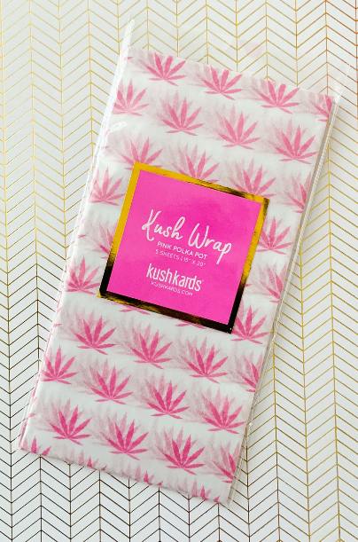 Kush Wrap Marijuana Gift Wrap - Pink at Healing Harvest Dispensary