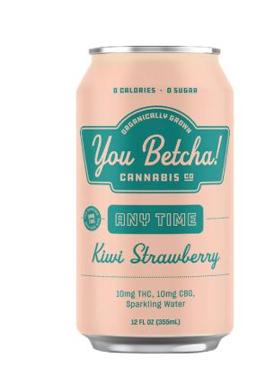 Kiwi Strawberry Any Time - 10mg THC Beverage - You Betcha