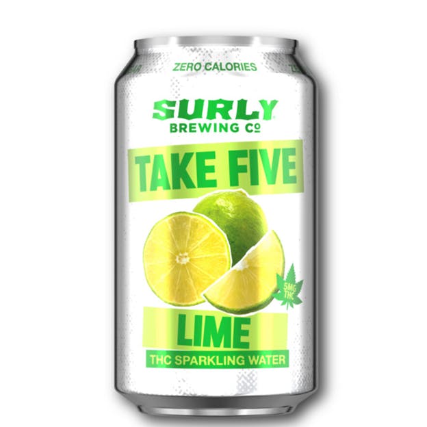 Lime Tonic 5mg THC Beverage - Surly Take Five at Healing Harvest Dispensary