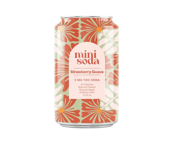 Strawberry Guava Soda 5mg THC + 2mg CBG + 2mg CBC - Mini Soda at Healing Harvest Dispensary