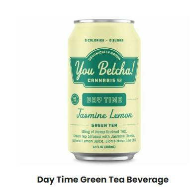Jasmine Lemon Day Time - 10mg THC Green Tea - You Betcha