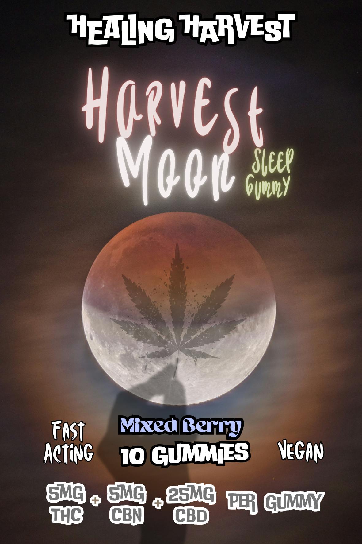 Harvest Moon Mixed Berry Sleep Gummy - 10 Pack - Healing Harvest