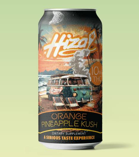 Orange Pineapple Kush - LIVE RESIN 10mg THC Beverage - Hiza Kite at Healing Harvest Dispensary