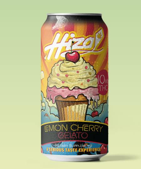 Lemon Cherry Gelato - LIVE RESIN 10mg THC Beverage - Hiza Kite at Healing Harvest Dispensary
