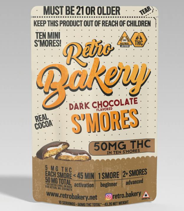Smore's 5mg THC Infused Cookies - 10 Pack - Retro Bakery