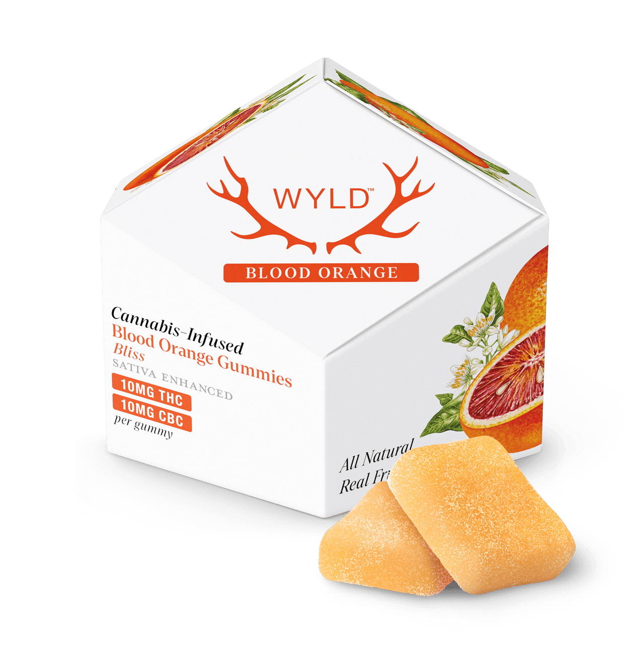 10mg WYLD BLISS UPLIFTING BLOOD ORANGE GUMMIES at Healing Harvest Dispensary