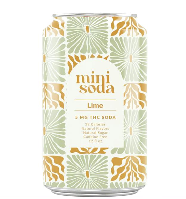 Lime Soda 5mg THC + 2mg CBG + 2mg CBC Beverage - Mini Soda at Healing Harvest Dispensary