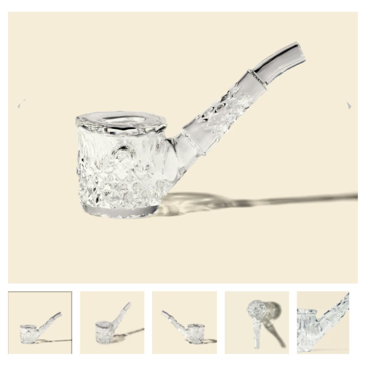Clear 5" Glass Highball Pipe - NWTN