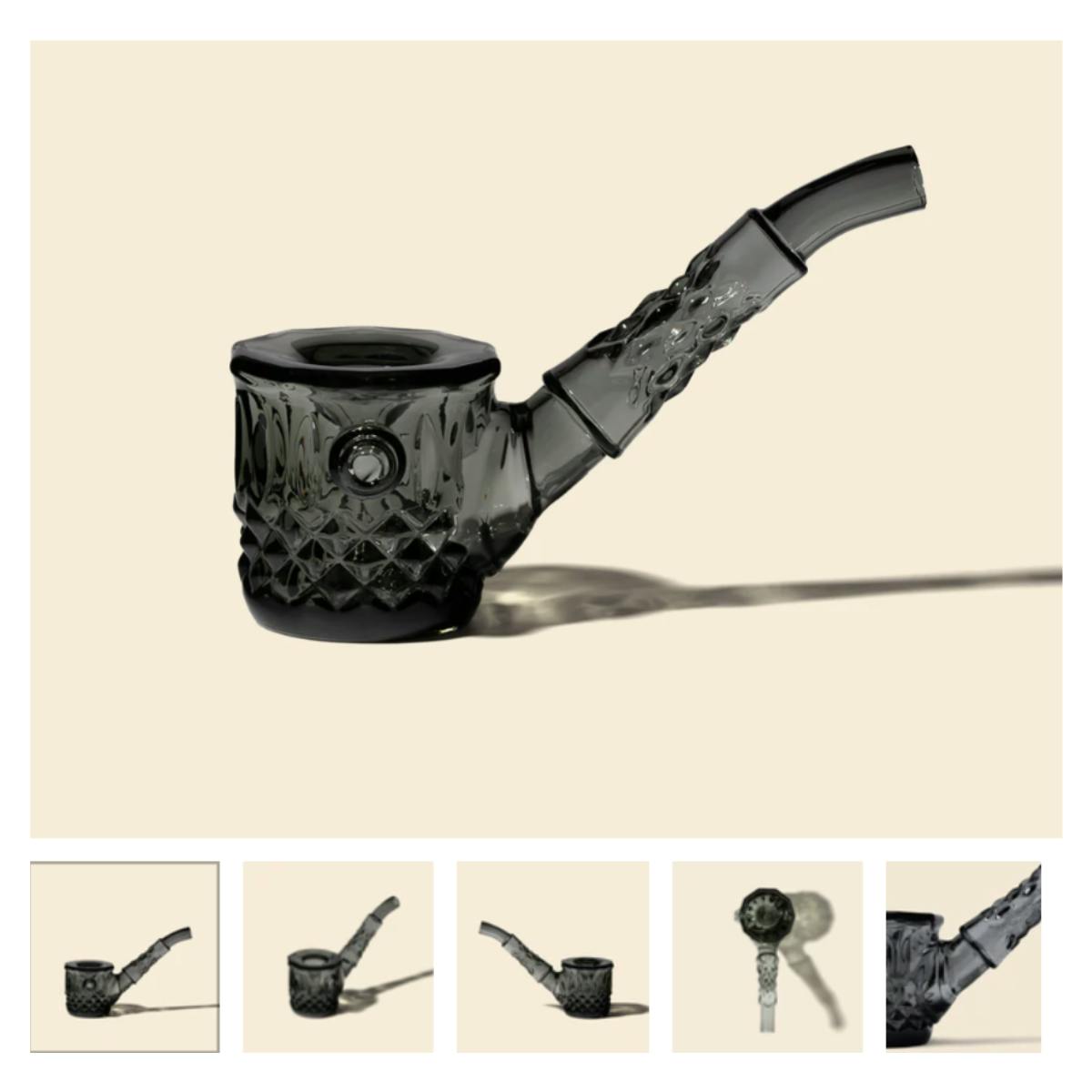 Charcoal 5" Glass Highball Pipe - NWTN