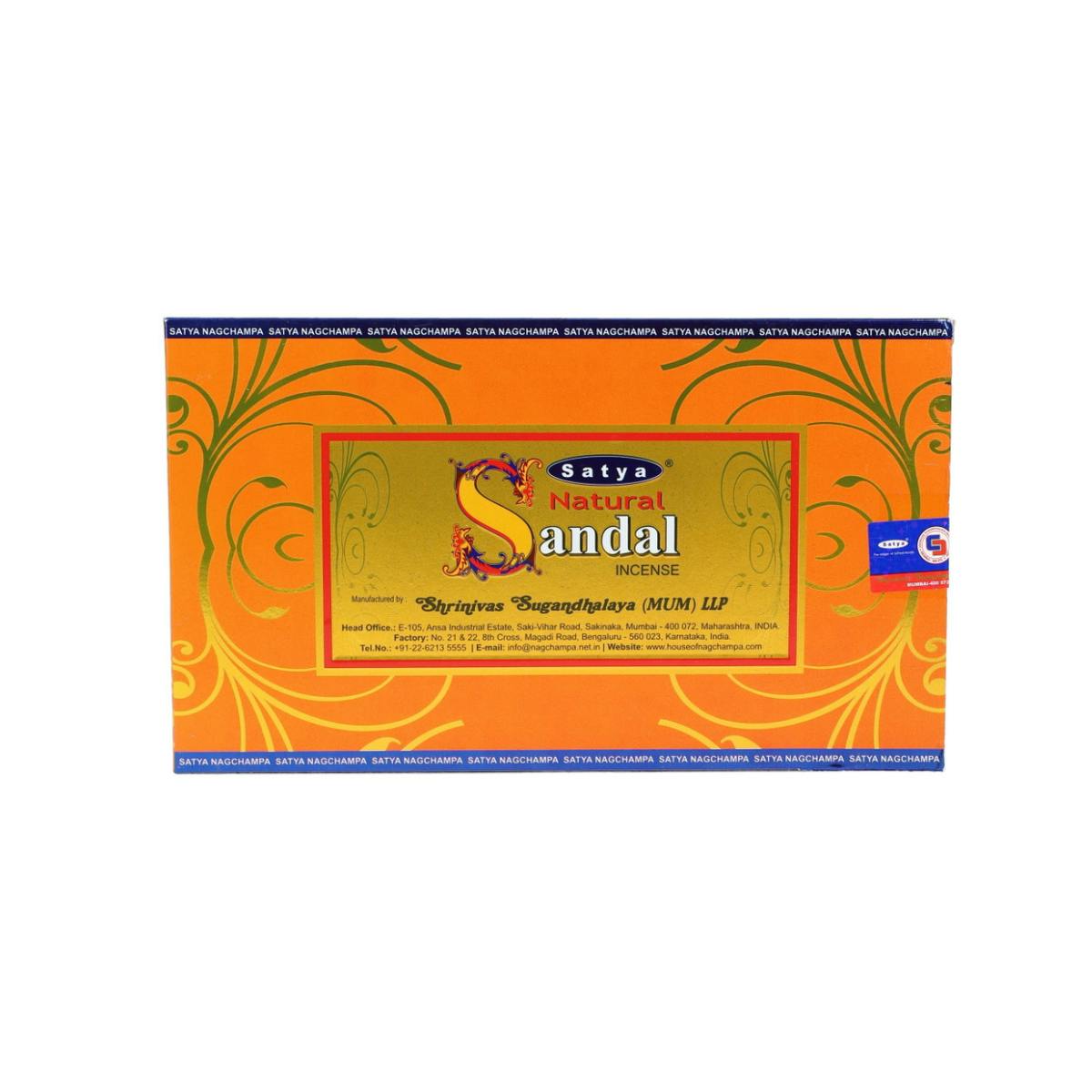 Natural Sandal Incense - Satya Nag Champa at Healing Harvest Dispensary