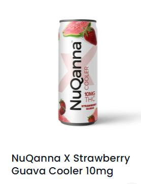 Strawberry Guava NuQanna 10mg THC Drinks at Healing Harvest Dispensary