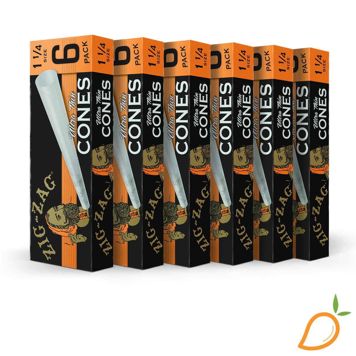 $2.99 1 1/4 Ultra Thin Cones Zig Zag 6pk