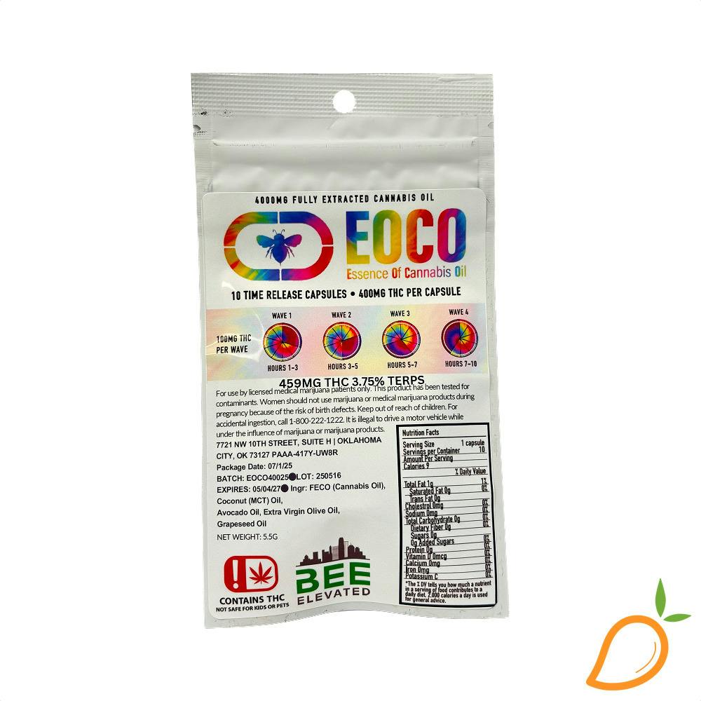 1000mg 10pk EOCO Capsules Bee Elevated