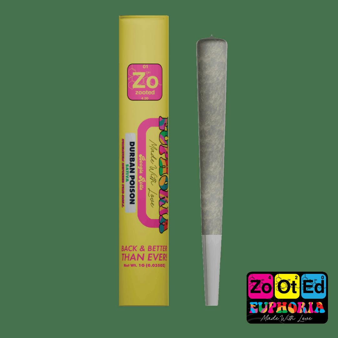 ZOOTED | DURBAN POISON | PRE ROLL | 1G | SATIVA